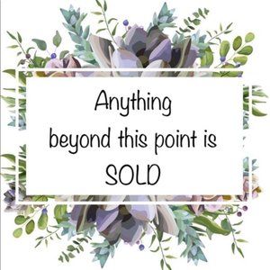 All Items Beyond Here Are Sold
